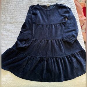 Crewcuts Deep Blue Tiered Kids Dress